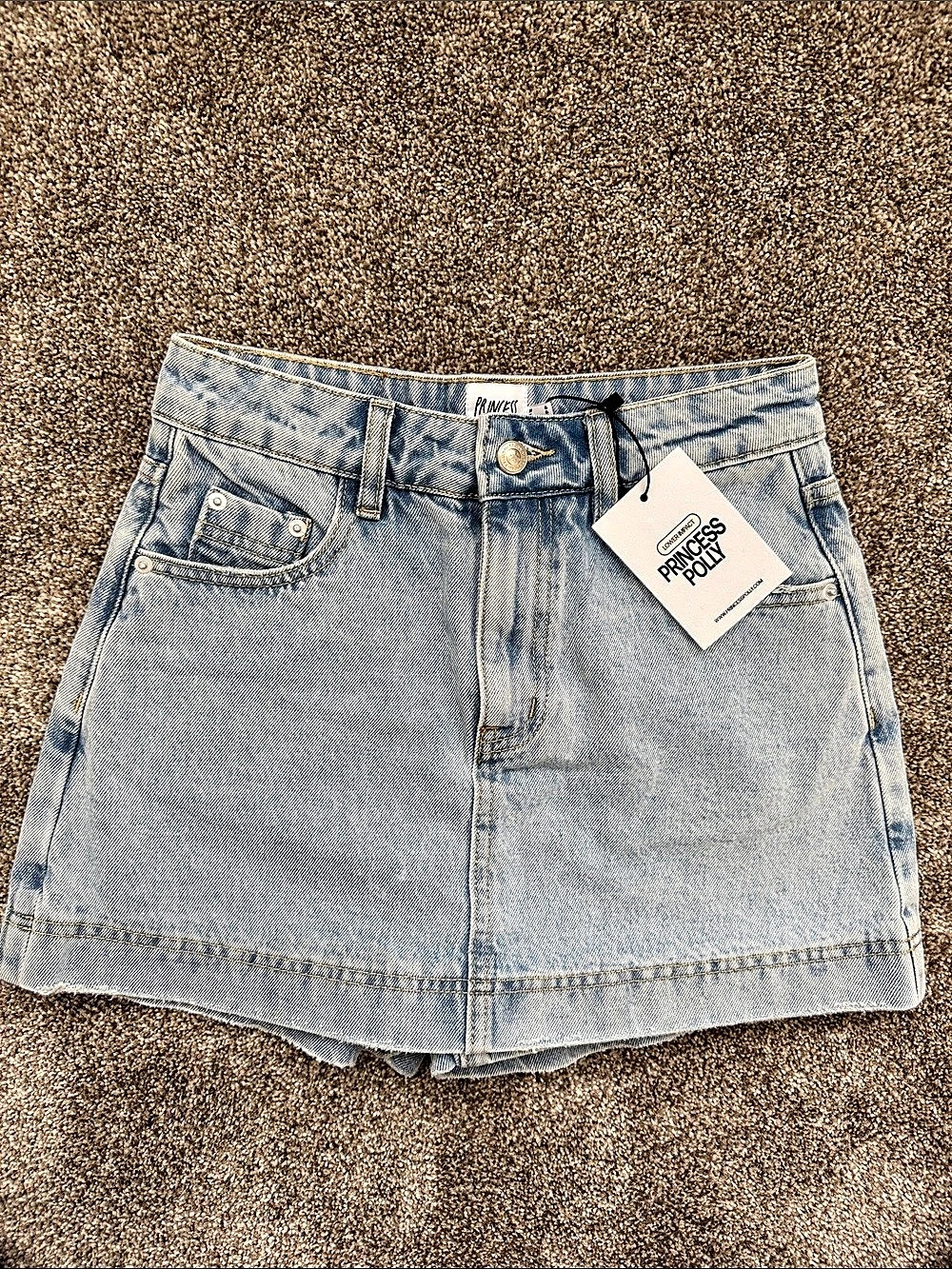 Princess Polly Denim Skort Size US 2 NWT